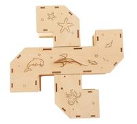 Abaodam Túnel Laberinto para Hámster de Madera Natural Juguete para Que Su Mascota Haga Ejercicio Resistente a Mordeduras Tamaño Pequeño Hábitat Adecuado para Hámsteres y Pequeños