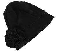 Abaodam Turbante para Mujer Quimioterapia Gran Flor Decorativa, Tejido Transpirable y Elástico, Talla Única Adaptable, Adecuado para Pérdida de Cabello y Uso Diario