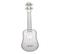 Abaodam Ukelele De Transparente Para Principiantes Cuerdas De Fuertes y Brillosas