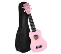 Abaodam Ukelele Soprano Rosa Con Cuerdas De Repuesto y Púa Kit Completo Con Funda Para Niño Niña y Adultos Principiantes Instrumento Musical Hawaiano Ligero y Fácil De Tocar
