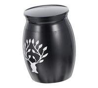 Abaodam Urna de Acero Inoxidable para Pelo de Mascotas Urna Cineraria para Mascotas Contenedor de Cenizas para Huesos Caja de Almacenamiento de Pelo Ataúd Casa