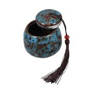 Abaodam Urna Pequeña De Cerámica para Mascotas Urnas para Cenizas De Mascotas Caja De Entierro para Gatos y Perros Recuerdo De Cenizas Pequeño para Lápidas y Hogares