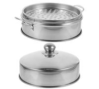 Abaodam Vaporera de Cocina de Forma Práctica de Aleación de Aluminio Resistente al Calor Tapa Metálica para Cocinar Patatas y Carne