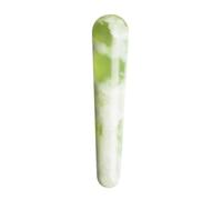 Abaodam Varilla de Masaje de Jade Lisa, Herramienta Manual para Puntos de Acupuntura, Palito de Masaje Portátil para Cuello y Hombros, Uso Terapéutico y Relajación Corporal