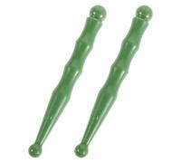 Abaodam Varillas de Masaje para Pies de Resina Verde, Herramienta Gua Sha para Relajación y Mejora del Sueño, Pack de 2 Unidades para Uso en Casa y Oficina