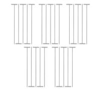 Abaodam Varillas Metálicas para Jaulas de Palomas 25 Piezas Barras en T de Hierro Resistentes para Puerta Unidireccional de Paso Accesorios para Suministros de Aves de Exterior