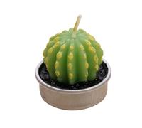 Abaodam Vela de Cactus Decorativa Verde Hecha de Parafina y Aluminio, Diseño Creativo sin Humo y Perfumada para Fiestas y Festivales en Interior y Jardín