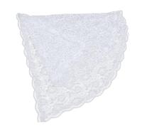 Abaodam Velo Clásico Novia Diseño Blanco para Encaje de Delicado Floral Bufanda Corta Fácil de Poner y, para Fiesta de Compromiso y Retrato Personal