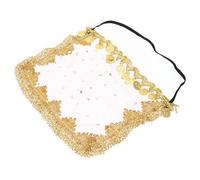 Abaodam Velo Facial Rosa para Danza del Vientre con Lentejuelas, Accesorio de Disfraz Cosplay para Mujer y Niña, Complemento Tribal para Bailarina en Fiestas y Espectáculos