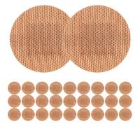 Abaodam Vendajes Adhesivos Transpirables de Tela Elástica para Dedos y Articulaciones, 50 Uds Redondos 30mm, Vendajes Autoadhesivos para Cuidado de Heridas y Prevención de Ampollas,