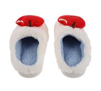 Abaodam Zapatillas de Casa Mujer Forma de Manzana Peluche y Cálido Pantuflas Divertidas para Otoño Invierno Antideslizantes y Acogedoras para Parejas