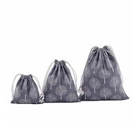 abaría 3 unidades Bolsa con Cuerdas-Pequeña Saco Bolsas-Bolsa inserto Organizador para Bebé Ropa, Juguete, Pañales