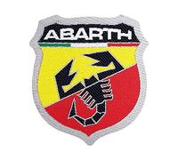 Abarth 4R Quattroerre.it 21561 Parches Adhesivos Oficiales Escudo, 74 x 80 mm