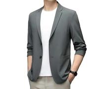 ABARTY Blazer para Hombre Chaqueta De Traje De Ajuste Regular Tela De Seda De Hielo Chaqueta Ligera De Verano Abrigo Deportivo Informal De Negocios Chaquetas De Traje De Dos Botones Traje De Vestir