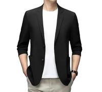 ABARTY Blazer para Hombre Chaqueta De Traje De Ajuste Regular Tela De Seda De Hielo Chaqueta Ligera De Verano Abrigo Deportivo Informal De Negocios Chaquetas De Traje De Dos Botones Traje De Vestir