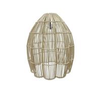Abat día natural AVILA de ratán estilo bohemio H60cm para montaje eléctrico E27