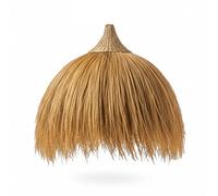 Abat día natural XXL BIG MASAI en hierba de rayung estilo bohemio H62cm para montaje eléctrico E27