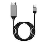 abauoat 4K 2M Cable USB C a HDMI y viceversa compatible con Thunderbolt 3/4 para MacBook Pro, IPA Pro, Huawei P30,OPPO R17 Pro, Xiaomi Air12.5, Samsung S8, etc.