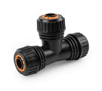 ABAZO - Conexión para manguera de jardín, acoplamiento, conector de manguera, compatible con carrete de manguera Gardena, sistema de riego, colector de conexión de agua - 1/2" o 3/4" (1/2")