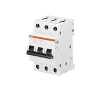 Interruptor automático S203-K20, 3P, curva tipo K, 20 A, capacidad de corte máxima de 6 kA a 400 VAC (Referencia: ABB 2CDS253001R0487)