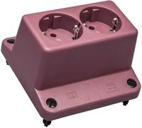 ABB 3640 Doble Enchufe Schuko Tapa Roja Reciclada - 1SPA007130F9240