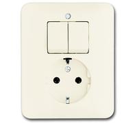 ABB Busch-Jaeger SI Toma De Corriente Combinada Con Interruptor Crema - 2CKA001611A0011