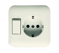 ABB Busch-Jaeger SI Toma De Corriente Combinada Con Interruptor Crema - 2CKA001611A0110