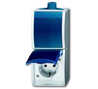 ABB Combinación de interruptores y tomas de corriente Busch-Jaeger Ocean IP44 - 2CKA001684A0319