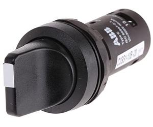Abb-entrelec c3ss1-10b-20 - Selector compacto 3 posición c3ss1-10b-10 negro opaco