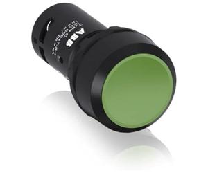 Abb-entrelec cp1-10g-10 - Pulsador compartimento rasante verde opaco