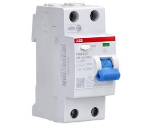 Abb-entrelec f200a - Diferencial f202a 40a 300ma | Interruptor FI para montaje en carril - Protección fiable contra incendios gracias a la corriente diferencial de 0,3 A