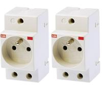Abb-entrelec m1174 - Base schuko modular estandar (Paquete de 2)