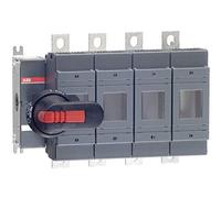 ABB Fusible de interruptor OS250B04N2P, operado frontal, 4 polos, estándar británico, B1-B3, mango y eje incluidos (ABBOS250B04N2P)