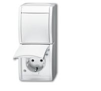 ABB Interruptor Combinado Busch-Jaeger Toma de Corriente IP44 - 2CKA001684A0327