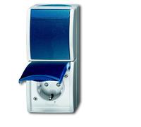 ABB Interruptor Combinado Busch-Jaeger Toma de Corriente IP44 Océano - 2CKA001684A0330