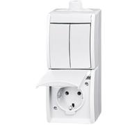 ABB Interruptor Combo Busch-Jaeger Toma de Corriente Serie IP44 - 2CKA001684A0328