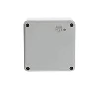 ABB M00850000 - Caja de conexiones impermeable IP65, 100 x 100 x 80 mm, con tapa de rosca baja IP65, termoplástico, gris, ABB M00850000