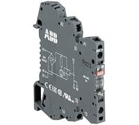 ABB RB121 Relé de interfaz, 24 V/24 V CC, 24 V CC, 1 pin cambiador de carriles DIN