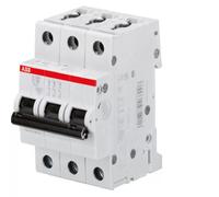 ABB S203-C6 - Disyuntores, Char. C, 6 A, 3 pines