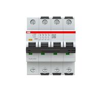 ABB S300P Disyuntor tipo C, polo 4 13 A 415 V, capacidad de desconexión 25 kA System Pro M Compact