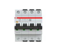 ABB S300P Disyuntor tipo K, polo 4 13 A 415 V, capacidad de desconexión 25 kA System Pro M Compact