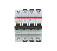 ABB S300P Disyuntor tipo Z, polo 3+N 2 A 415 V, capacidad de desconexión 100 kA System Pro M Compact