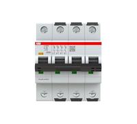 ABB S304 Disyuntor tipo C, polo 4 25 A, 415 V, capacidad de desconexión 100 kA
