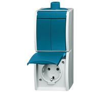 ABB Serie combinada Busch-Jaeger Ocean Interruptor Toma de corriente - 2CKA001684A0324