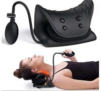 ABB4US | Dispositivo de Tracción Cervical con Altura Ajustable | Relajador de Cuello y Hombros | Corrector de Postura Cuello | Estirar para Alivio del Dolor de TMJ | Relajante | Portátil | Neck Cloud