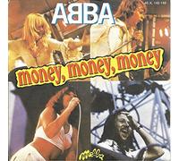 ABBA - MONEY MONEY MONEY 7" (45) FRENCH MELBA 1976 B/W CRAZY WORLD(140149) PIC SLEEVE