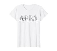 Abba Name - Camisa de cumpleaños para Mujeres, Hombres y niños, Regalo de Abba Camiseta gráfica económica, Mujer, Blanco, S