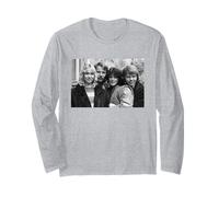 Abba Retrato de Grupo Pop Sueco Super Trouper 1980 Manga Larga
