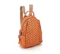 Abbacino Mochila de mujer en piel trenzada naranja Naranja
