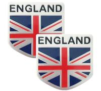 Abbdbd 2 Unids/Set Pegatina Emblema De Coche Inglaterra Pegatina De Coche Calcomanía Parachoques Decoración del Cuerpo Bandera Insignia Emblema Pegatina De Coche